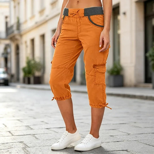 Women’s Cargo Capri Cropped Pants