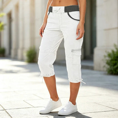 Women’s Cargo Capri Cropped Pants