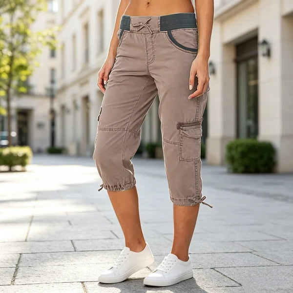 Women’s Cargo Capri Cropped Pants