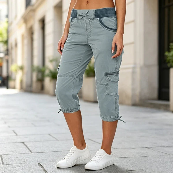 Women’s Cargo Capri Cropped Pants