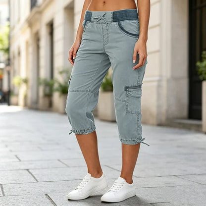 Women’s Cargo Capri Cropped Pants