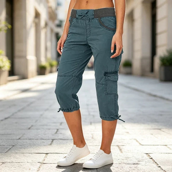 Women’s Cargo Capri Cropped Pants