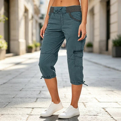 Women’s Cargo Capri Cropped Pants
